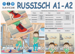 100 Lernkarten zu den Aspektverben - Russisch / DIN A6